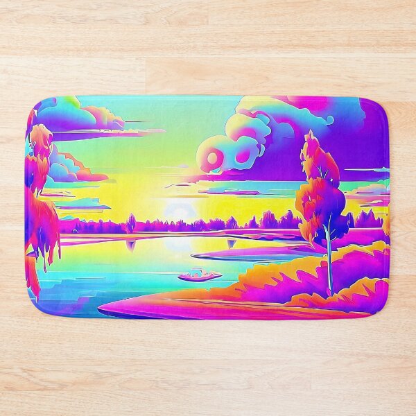 Item preview, Evening on the Lake Pop Art Landscape designed and sold by LaRoach Digital Arts.
