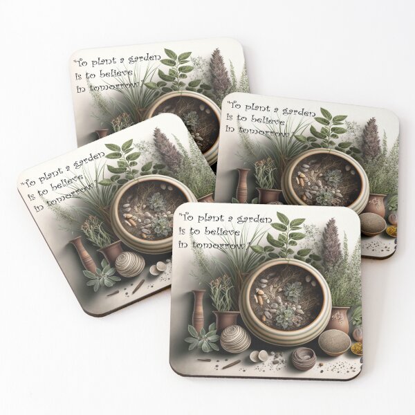 Item preview, "To plant a garden is to believe in tomorrow."  designed and sold by MedusaPrintArt.