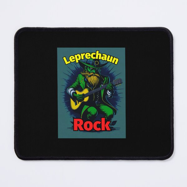 Item preview, Leprechaun Rock Guitar Green Yellow Beard designed and sold by IrishPOD.