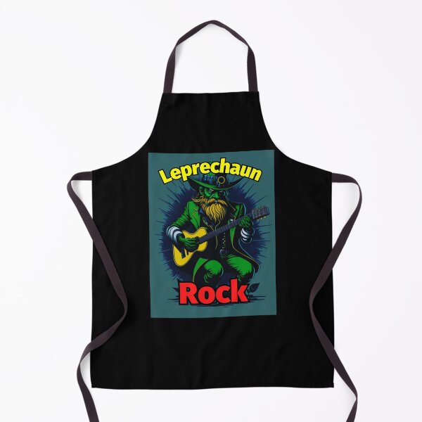 Item preview, Leprechaun Rock Guitar Green Yellow Beard designed and sold by IrishPOD.