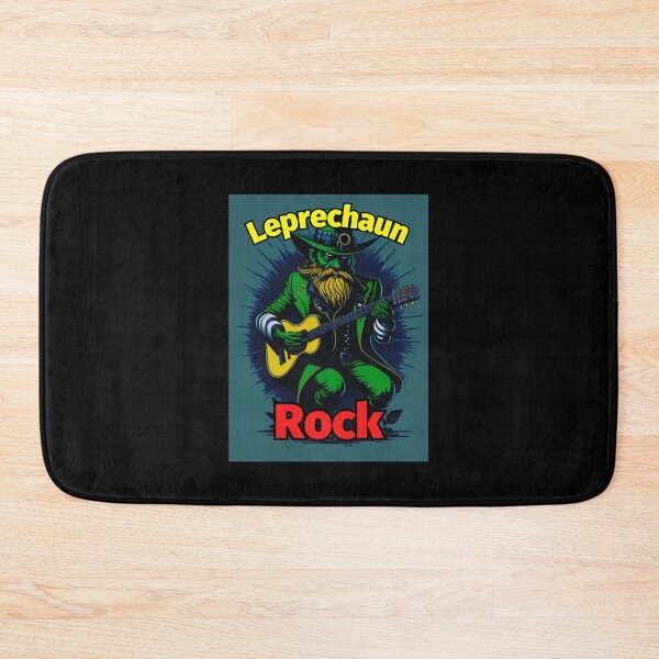 Item preview, Leprechaun Rock Guitar Green Yellow Beard designed and sold by IrishPOD.