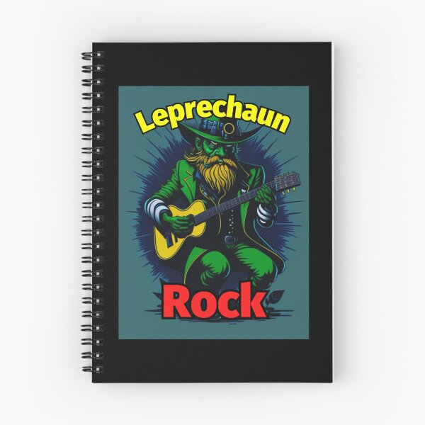 Item preview, Leprechaun Rock Guitar Green Yellow Beard designed and sold by IrishPOD.