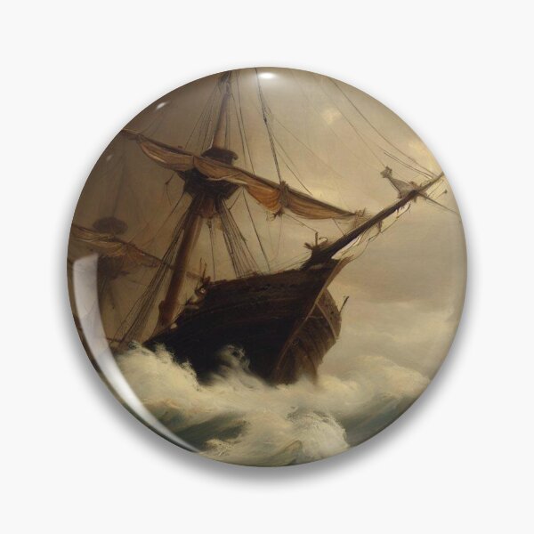 Item preview, Ship in stormy seas designed and sold by Donkey's Salad.