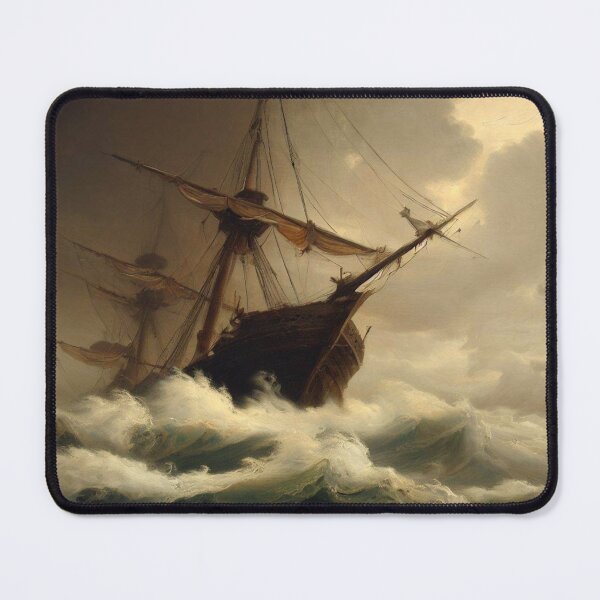 Item preview, Ship in stormy seas designed and sold by Donkey's Salad.