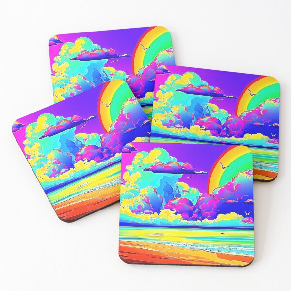 Item preview, Rainbow Beach Pop Art Landscape designed and sold by LaRoach Digital Arts.