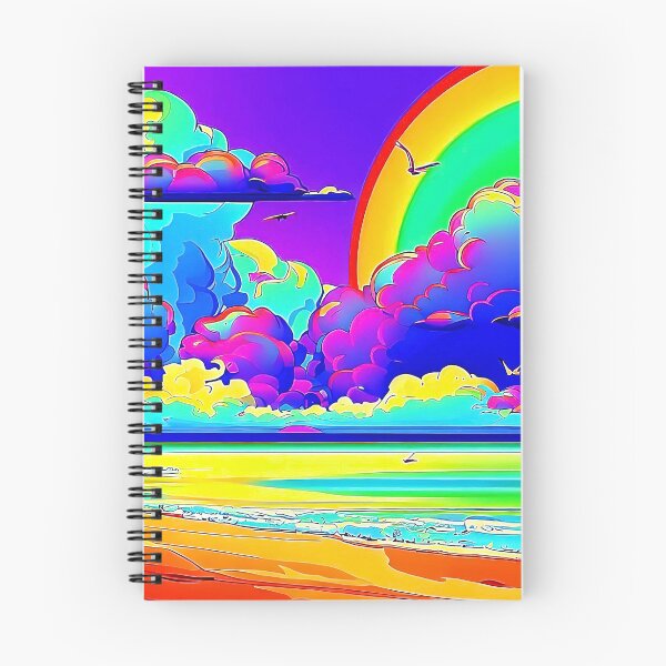 Item preview, Rainbow Beach Pop Art Landscape designed and sold by LaRoach Digital Arts.