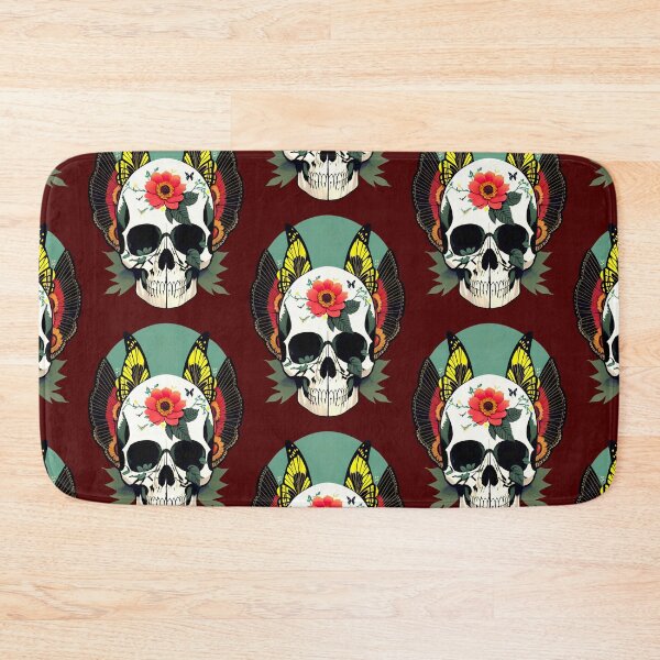 Item preview, Butterfly Flower Skull designed and sold by McCallnWaldo.
