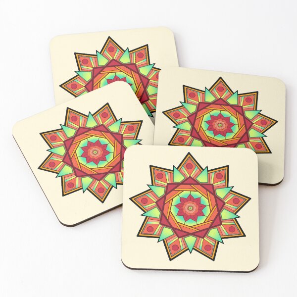 Item preview, Rosey Stained Glass Flower Symmetry designed and sold by AnomaLace.