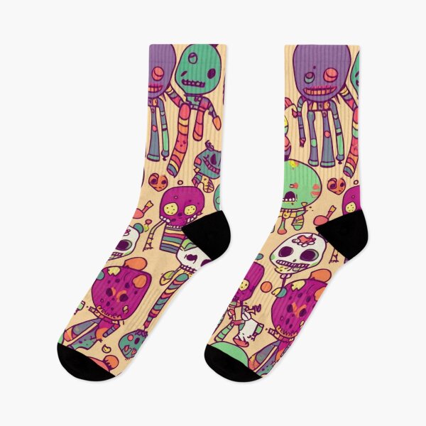 Item preview, Cute Art Cartoon Skeletons Pattern #26 designed and sold by Pexelpanoramas.