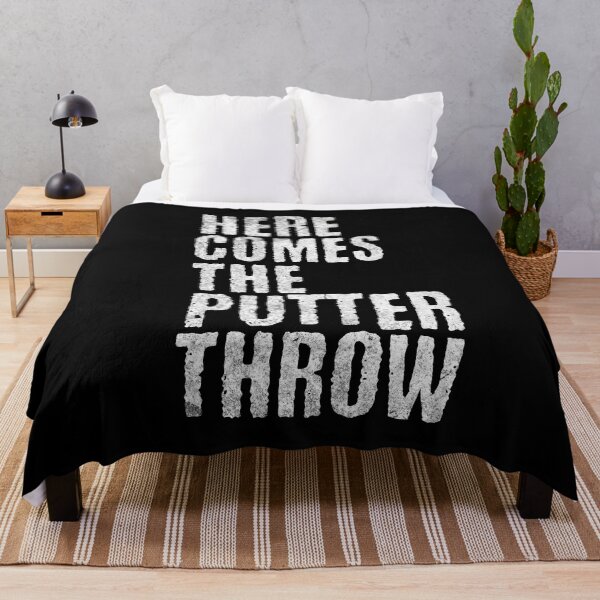 Item preview, Here Comes The Putter Throw designed and sold by PlayfulPrint.