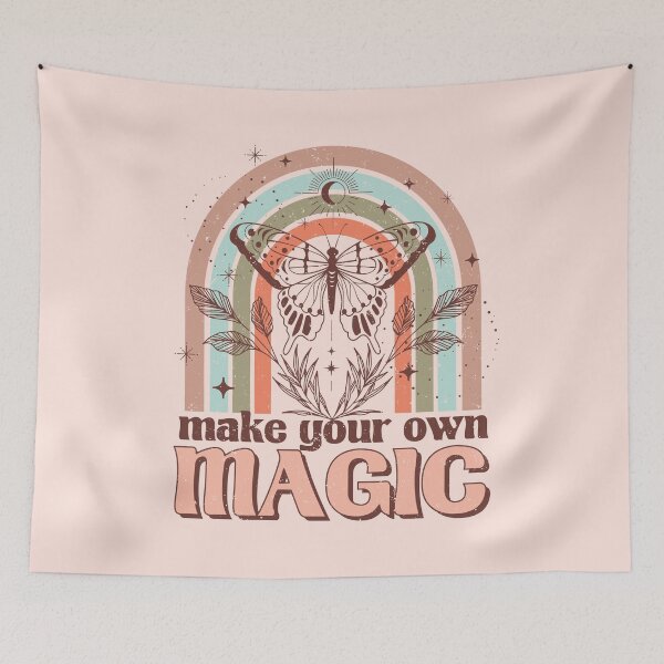 Item preview, Copy of Make Your Own Magic Boho Rainbow, Pastel Pink designed and sold by sweetbelle.