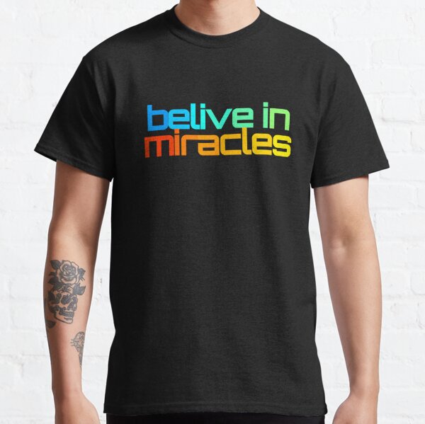 Canvas Banner: I Believe In Miracles Rainbow