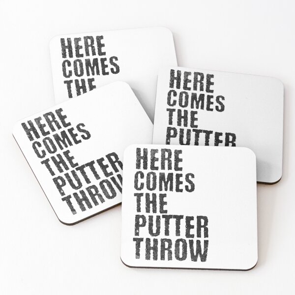 Item preview, Here Comes The Putter Throw - Funny Golf Quote designed and sold by PlayfulPrint.