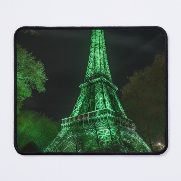 Item preview, Green Parisian Icon: Eiffel Tower Enchantment designed and sold by Splash-Arts.