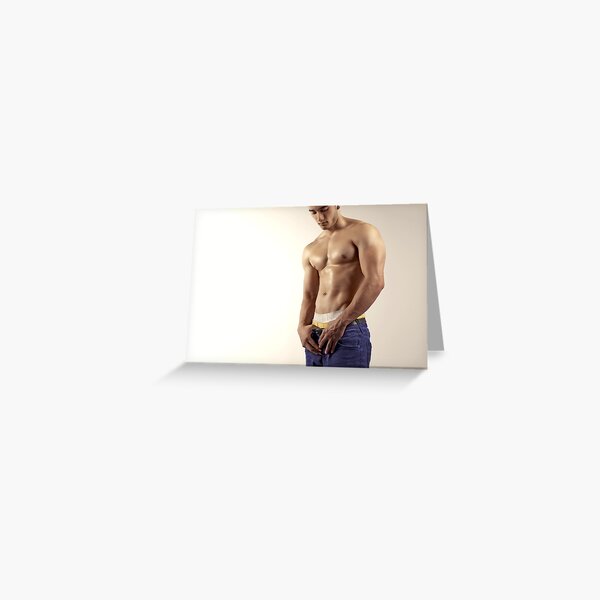 Pose by Gabriel, Photography by Lozie...Edited by MaxO Greeting Card