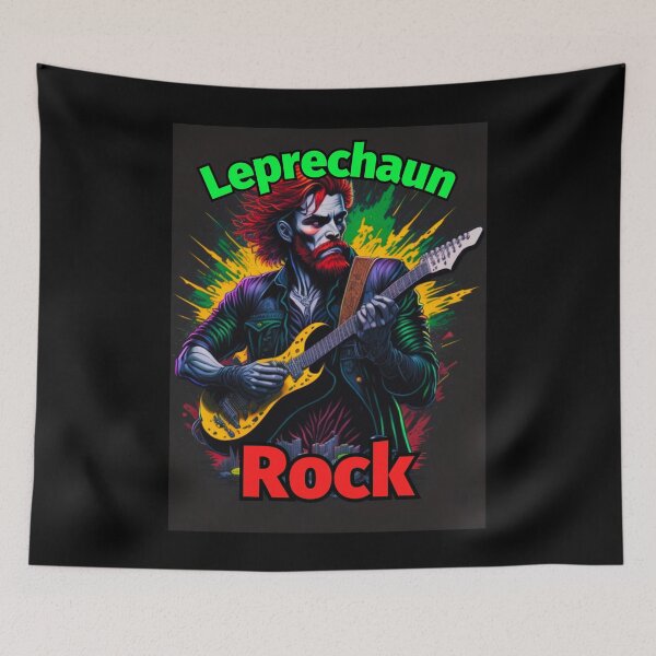 Item preview, Leprechaun Rock Guitar Red Hair designed and sold by IrishPOD.