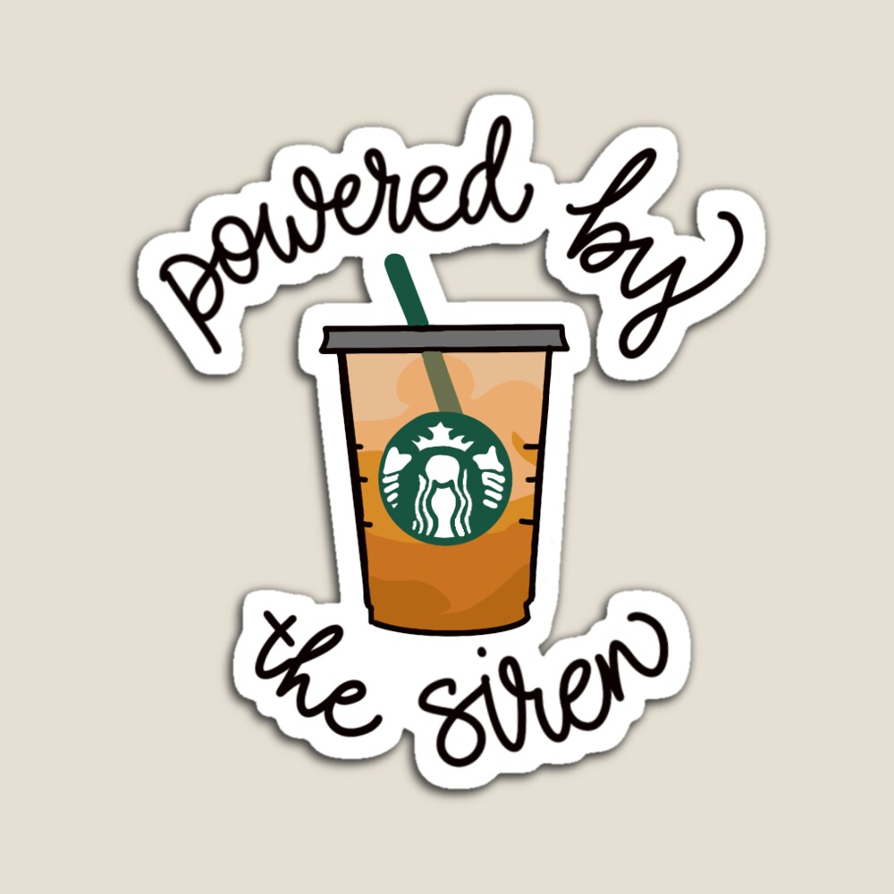 Powered by the siren  Sticker for Sale by rebnic