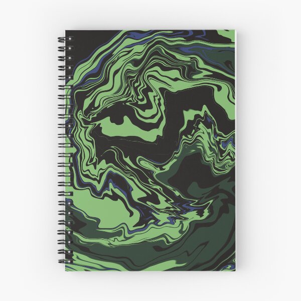 Item preview, Abstract gigantic waves swirl green black designed and sold by chuckletuckle.