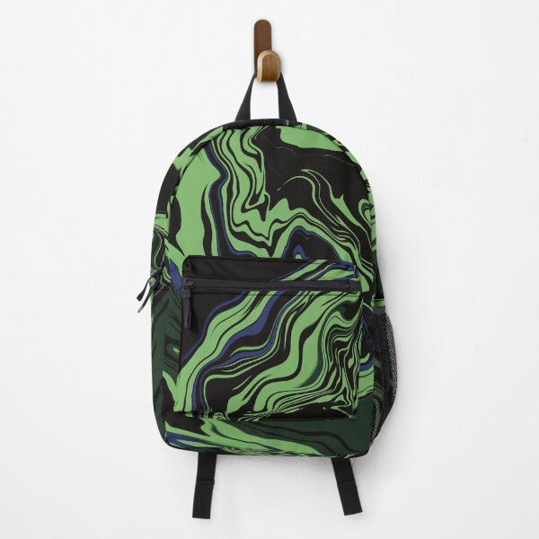 Item preview, Abstract gigantic waves swirl green black designed and sold by chuckletuckle.