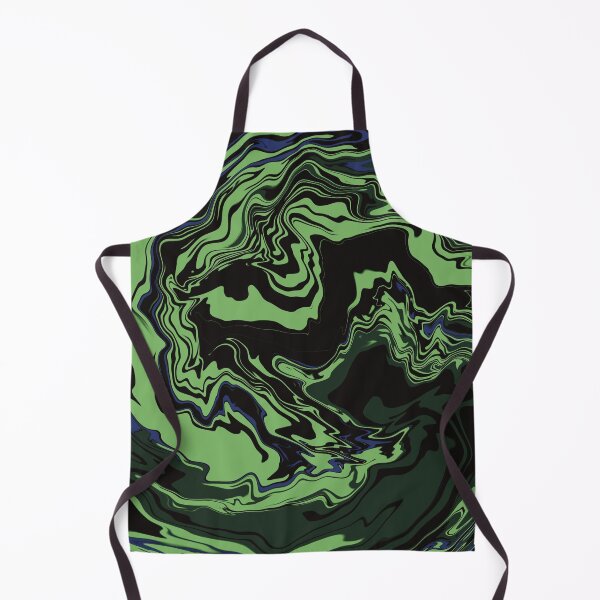 Item preview, Abstract gigantic waves swirl green black designed and sold by chuckletuckle.