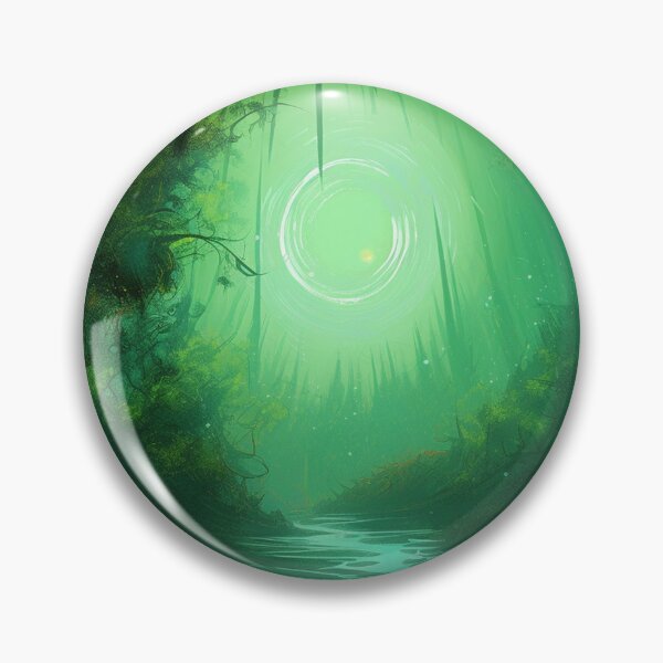 Item preview, Tierra de fantasía verde encantada designed and sold by Splash-Arts.