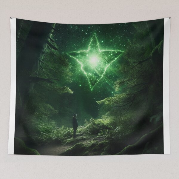 Item preview, Emerald Starlight: A Green Star in the Cosmos designed and sold by Splash-Arts.