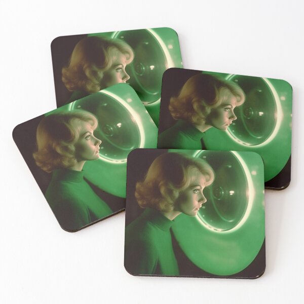 Item preview, Mystery Unveiled: Girl Gazing into Green Circle designed and sold by Splash-Arts.