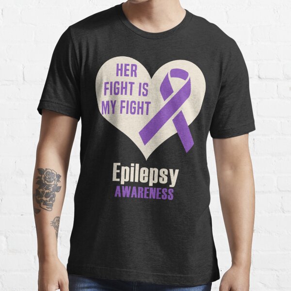 I Wear Purple For Epilepsy Awareness Ribbon design