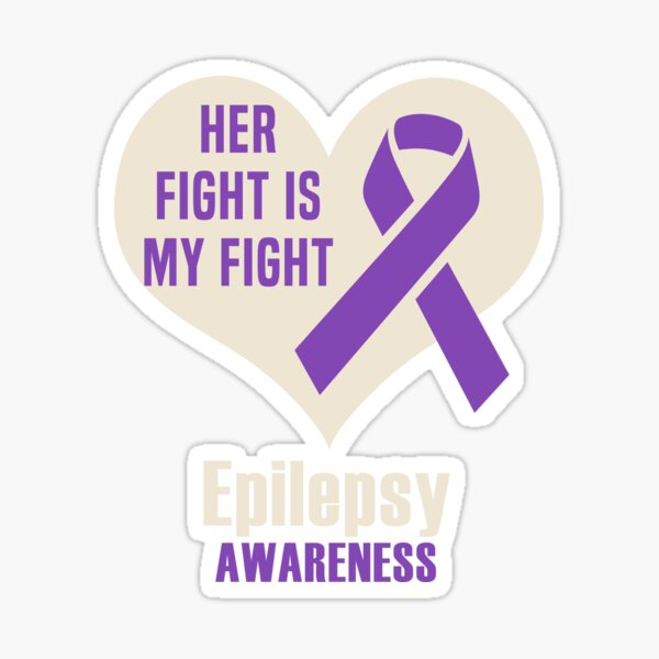 Epilepsy Awareness Month Purple Ribbon Advocacy' Sticker