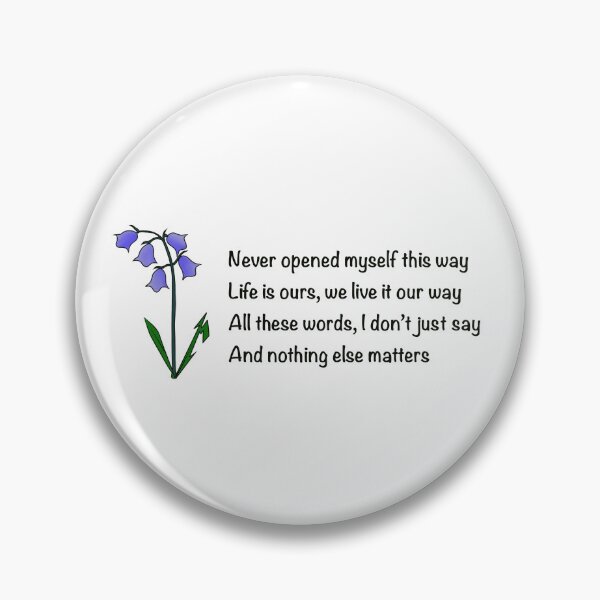 Item preview, Nothing else matters bluebells metal fun lettering  designed and sold by SoulTrekking.