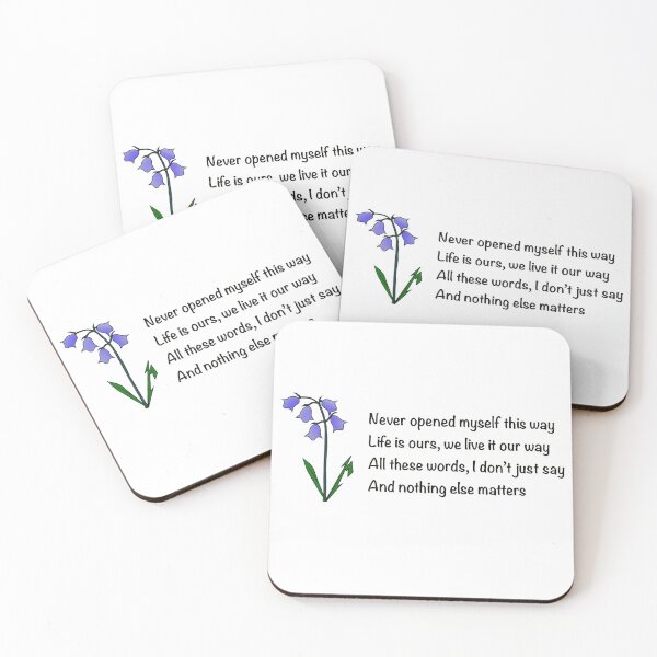 Item preview, Nothing else matters bluebells metal fun lettering  designed and sold by SoulTrekking.