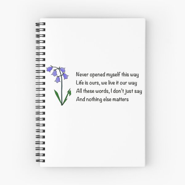 Item preview, Nothing else matters bluebells metal fun lettering  designed and sold by SoulTrekking.