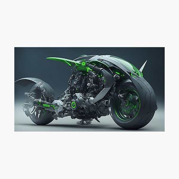 Kawasaki Green Crotch Rocket Pillow