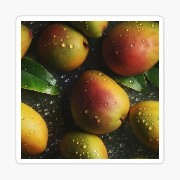 Item preview, Glistening Mangoes Superrealism designed and sold by Splargo Digital Prints.