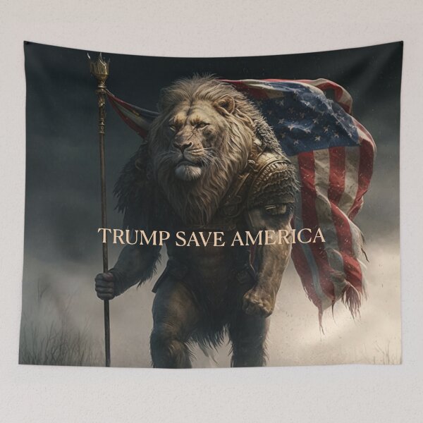 Item preview, MAGA Lion in Swamp Trump Save America 2024 designed and sold by redblue2020.