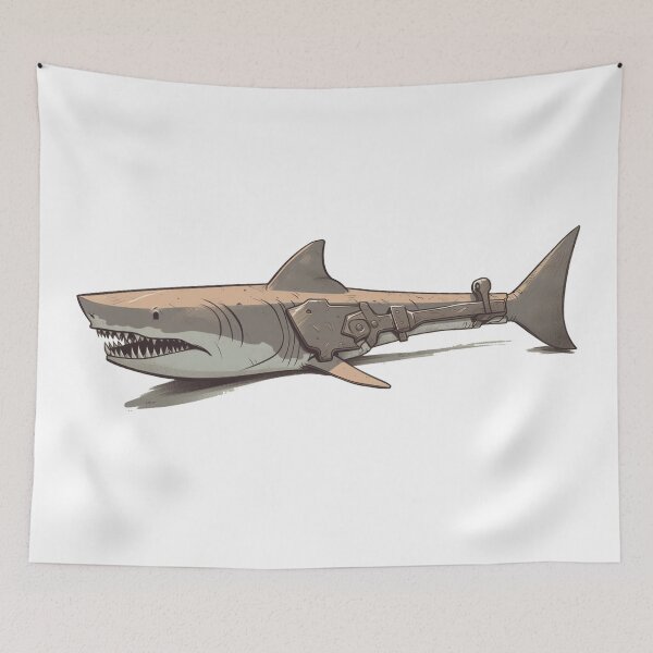 Item preview, Steampunk-ish Shark | AI Generated Artwork designed and sold by john00ivy.