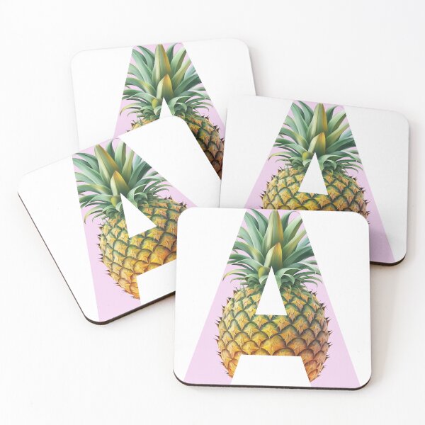 Item preview, Pineapple Summer Pattern Design Letter A Sticker designed and sold by AdiRemba.