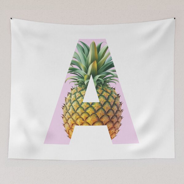 Item preview, Pineapple Summer Pattern Design Letter A Sticker designed and sold by AdiRemba.