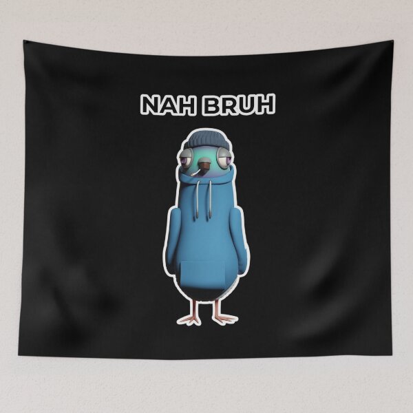Item preview, Nah Bruh Smoking Pigeon designed and sold by Gravedrinker.
