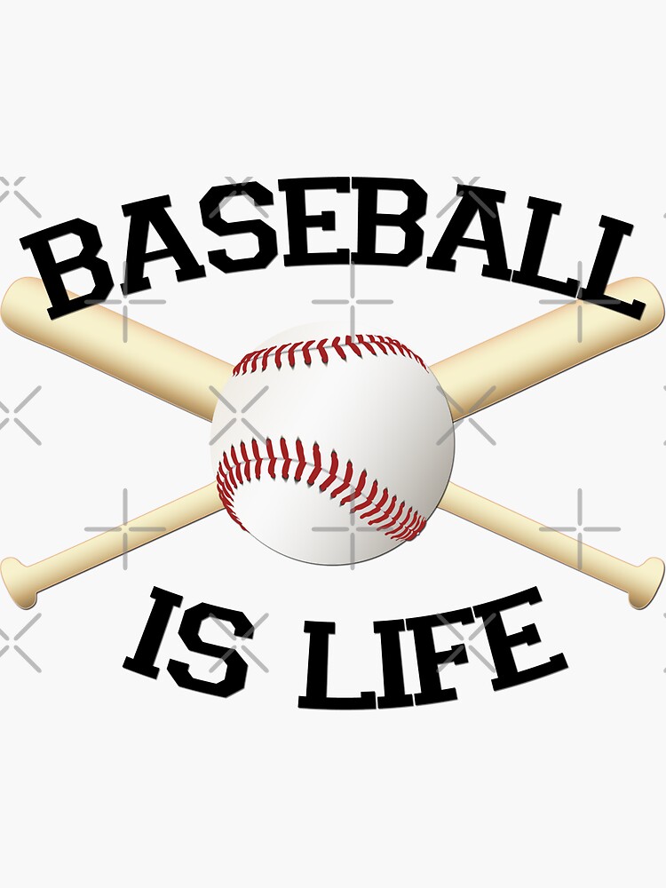 "Baseball is Life Tshirts and gifts" Sticker for Sale by damiang