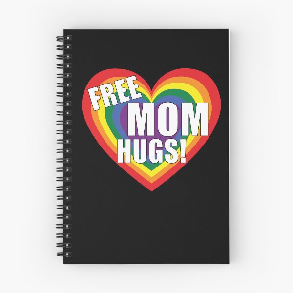 Item preview, LGBT rainbowheart Free Mom Hugs designed and sold by TheirChoice.