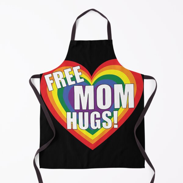 Item preview, LGBT rainbowheart Free Mom Hugs designed and sold by TheirChoice.