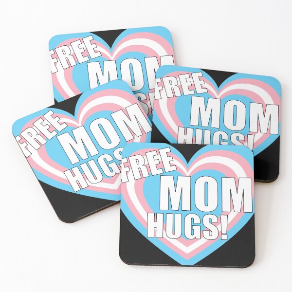 Item preview, Transgender Pride heart Free Mom Hugs designed and sold by TheirChoice.