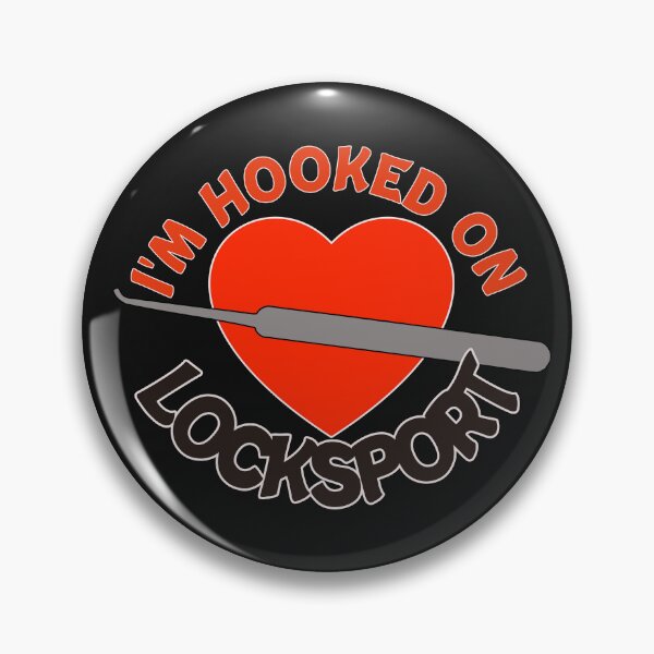 Item preview, Funny Lock Picking Design I'm Hooked On Locksport with Heart designed and sold by RarefiedAir.