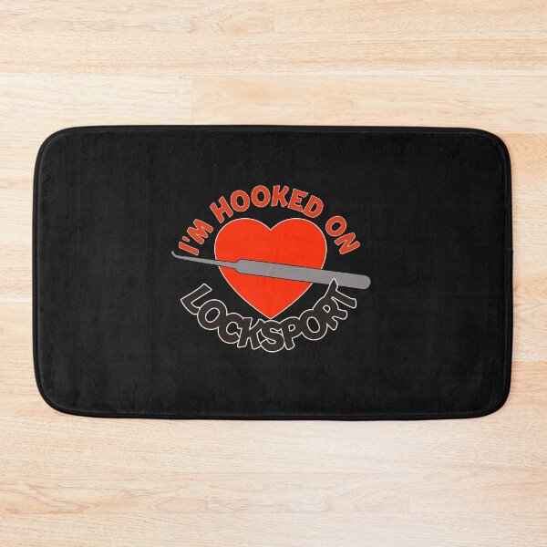 Item preview, Funny Lock Picking Design I'm Hooked On Locksport with Heart designed and sold by RarefiedAir.
