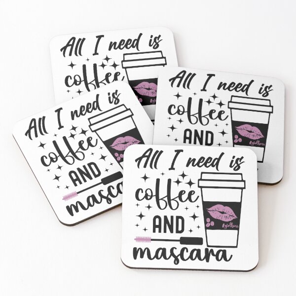 Item preview, All I need is Coffee and Mascara | Purple Mascara designed and sold by PearlMoonGrapes.