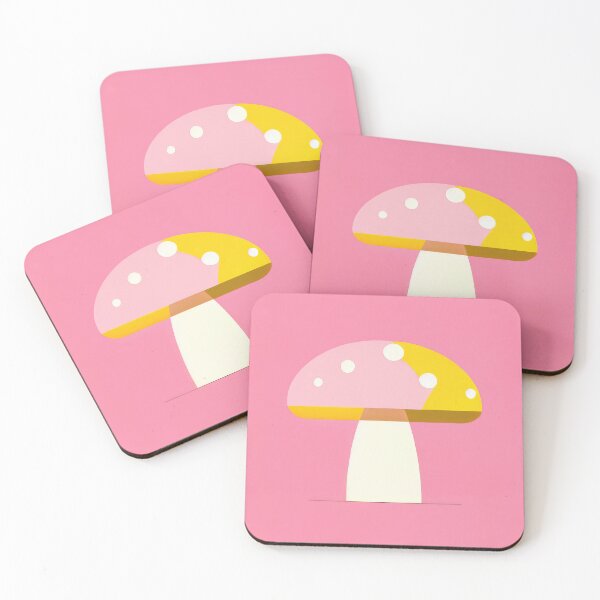 Item preview, Porcini Pop Minimalism Bold Pink Art Print designed and sold by PinkNomad.