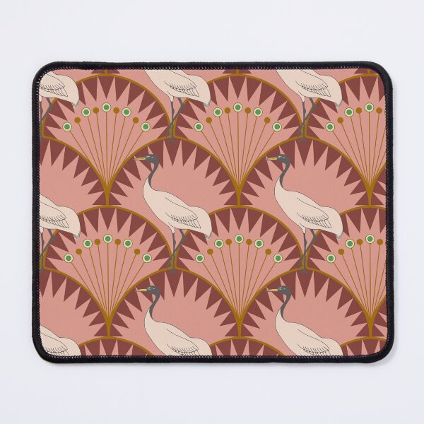 Item preview, Art Deco Cranes-Red designed and sold by Sarah Melendez.