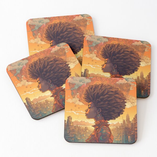 Item preview, Afro-Latina Sunset City designed and sold by MidJourneymen.
