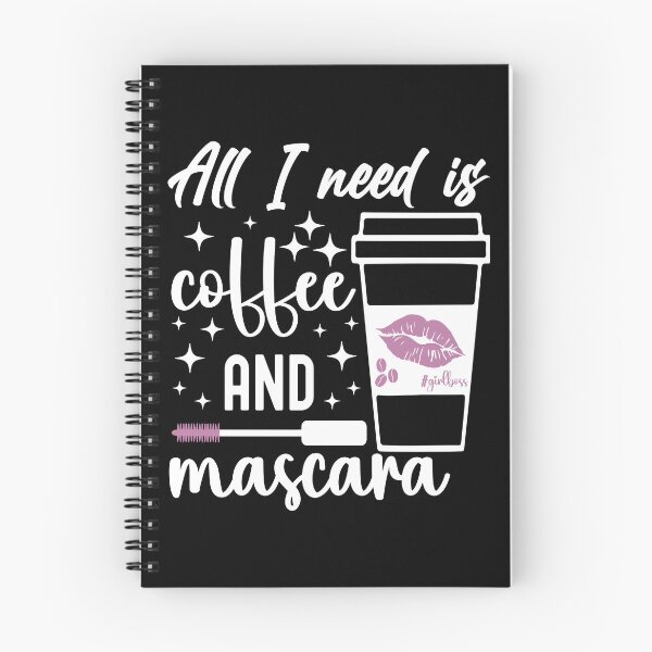 Item preview, All I need is Coffee and Mascara | Purple Mascara - Black designed and sold by PearlMoonGrapes.